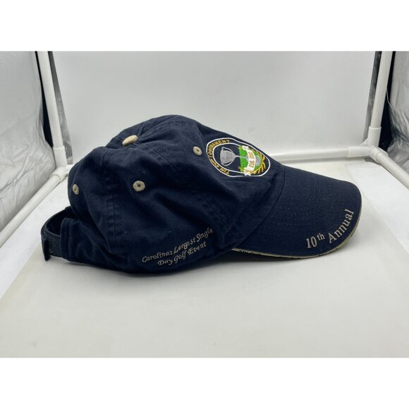 Tin Cup Tournament Golf Hat 10th Annual Adjustable Navy Cap Top of the World - Picture 4 of 7